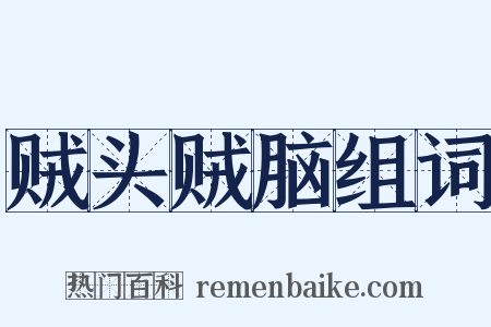 贼头贼脑组词是什么意思的图片